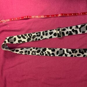 Black and White Cheetah Print Purse Strap New never used